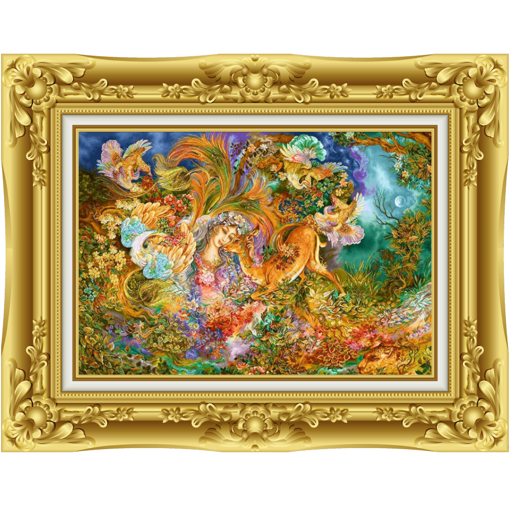 تابلو‌ فرش دستباف تبریز طرح دایره هستی