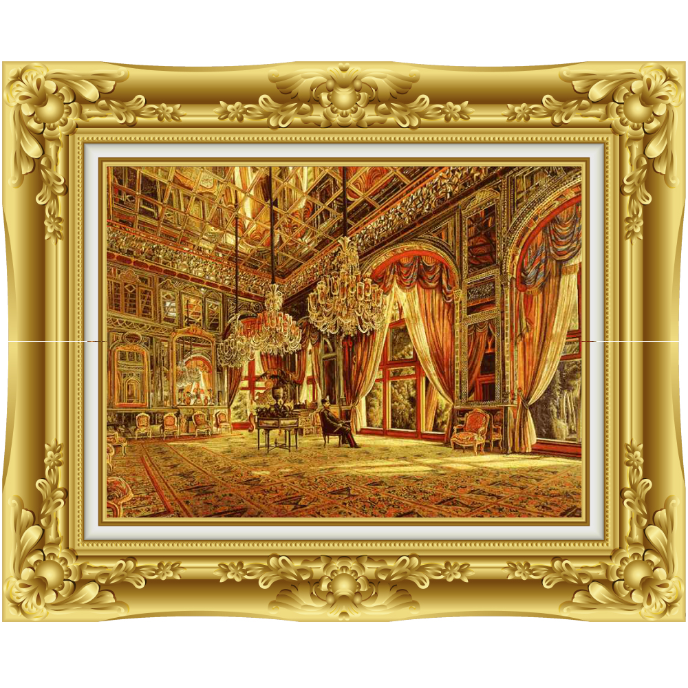 تابلو‌ فرش دستباف زیبایی قصر