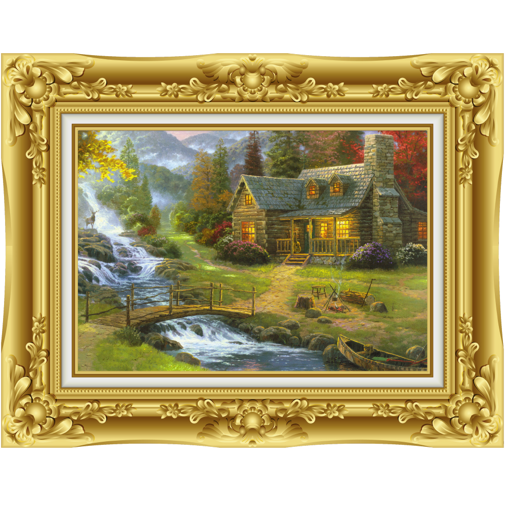 تابلو‌ فرش دستباف کلبه توماس