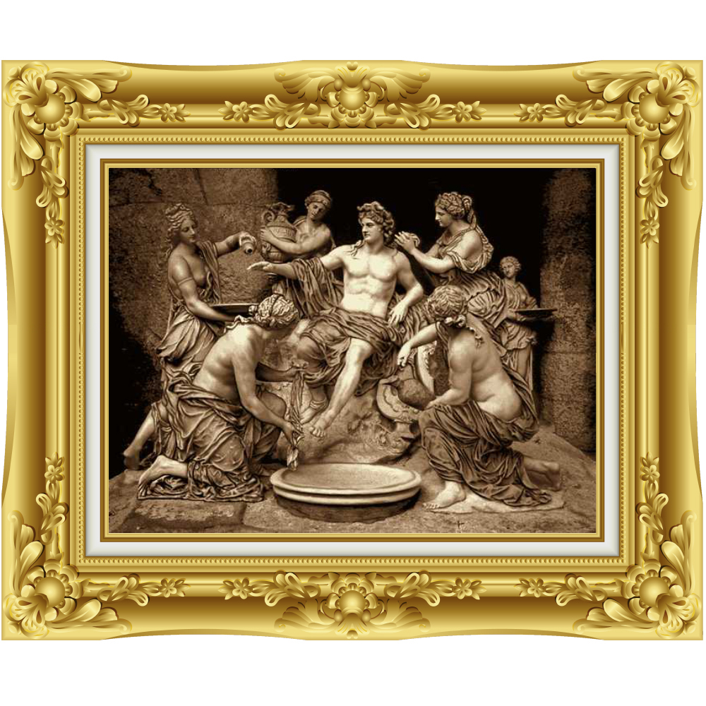 Tabriz-HandMade-Pictorial-Tableau-Carpet-code-4331 تابلو فرش دستباف تندیس خلقت آدم