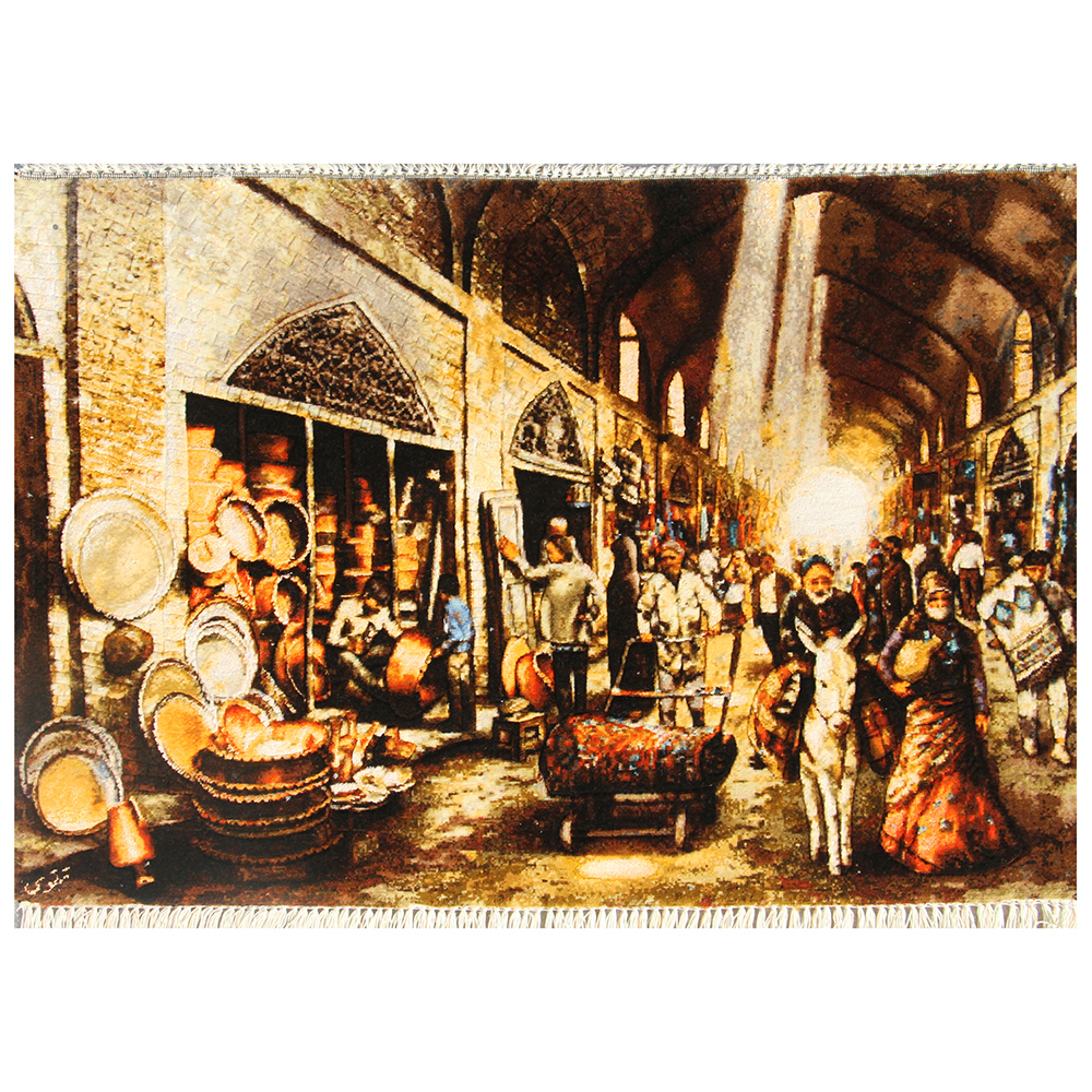 تابلو‌فرش دستباف بازار مسگران تبریز