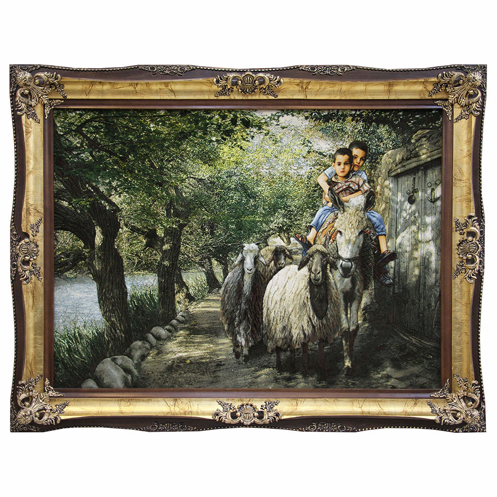 تابلو‌فرش دستباف چوپان کد 51401