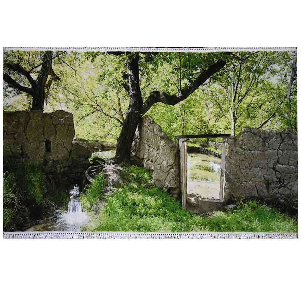 تابلو‌فرش دستباف کوچه‌باغ بهار کد 51434