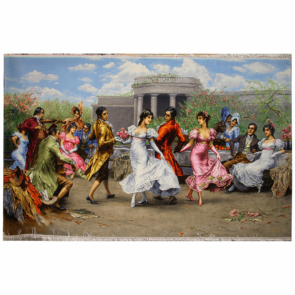 تابلو‌فرش دستباف رقص تالار کد 51599