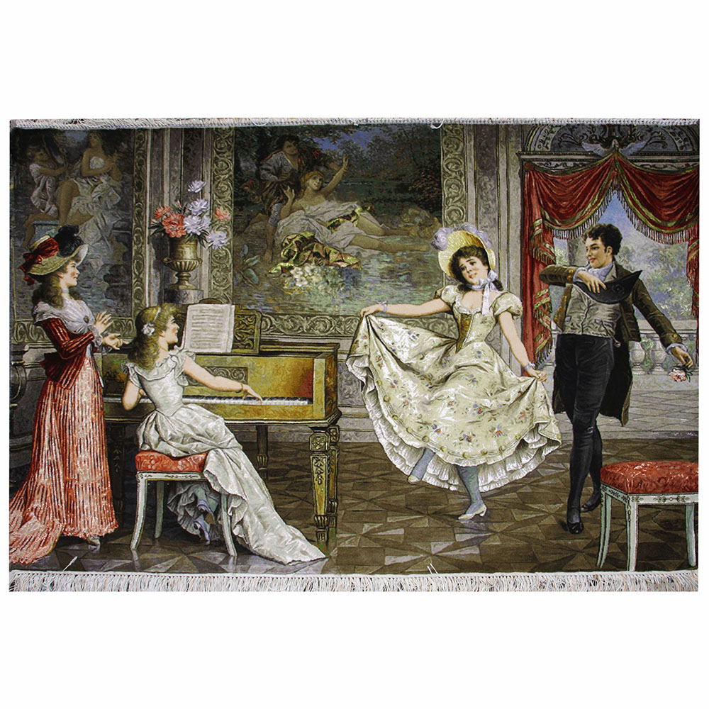 تابلو‌ فرش دستباف رقص پیانو