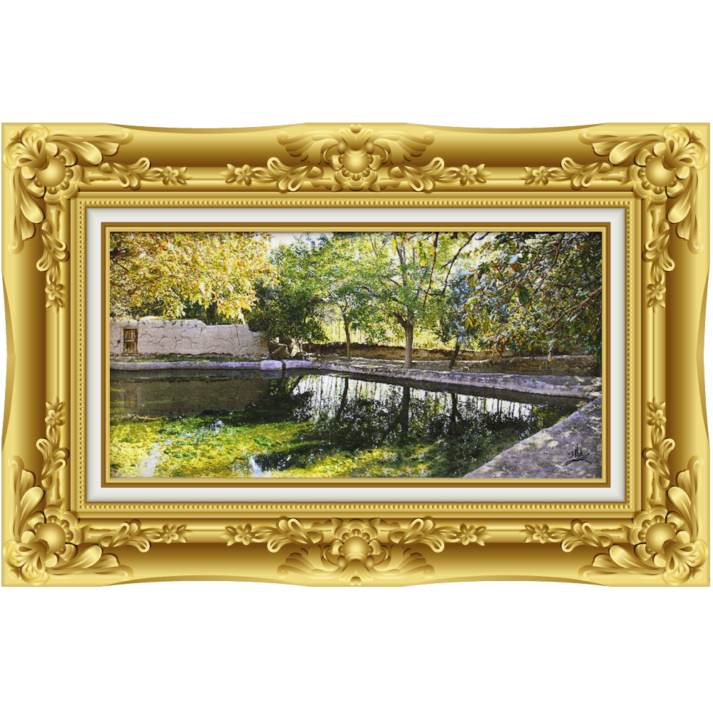 تابلو‌ فرش دستباف کوچه‌باغ کد 51429