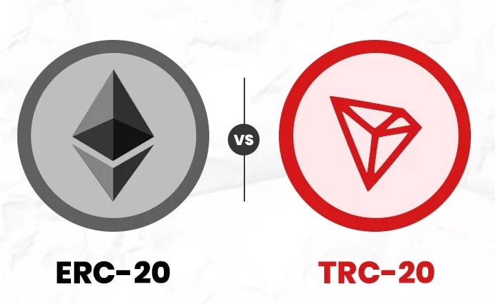 تفاوت استاندارد ERC-20 و استاندارد TRC-20