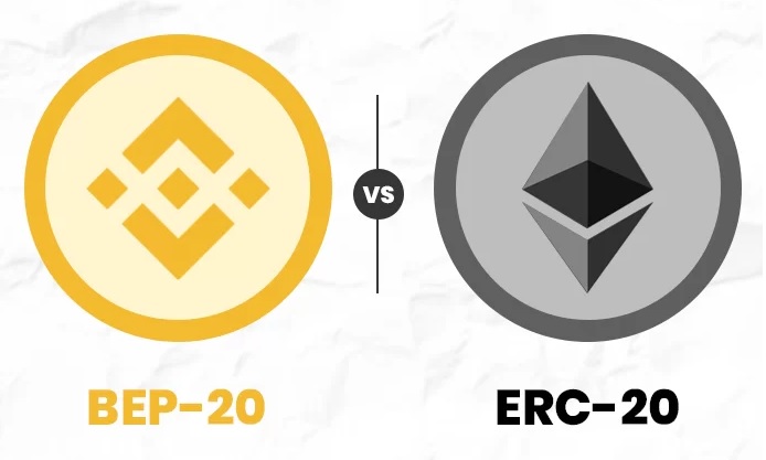 تفاوت استاندارد ERC-20 و استاندارد BEP-20